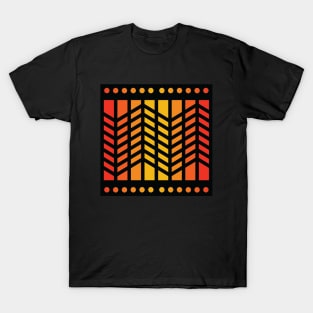 “Dimensional Extension” - V.4 Orange - (Geometric Art) (Dimensions) - Doc Labs T-Shirt